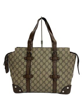 Gucci GG Tote Bag Beige Cream Interior